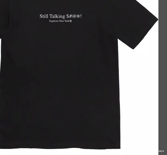 Sleeve Logo Talking White Short Letter XL Black Back and 22SS L S M Still Tee 0921